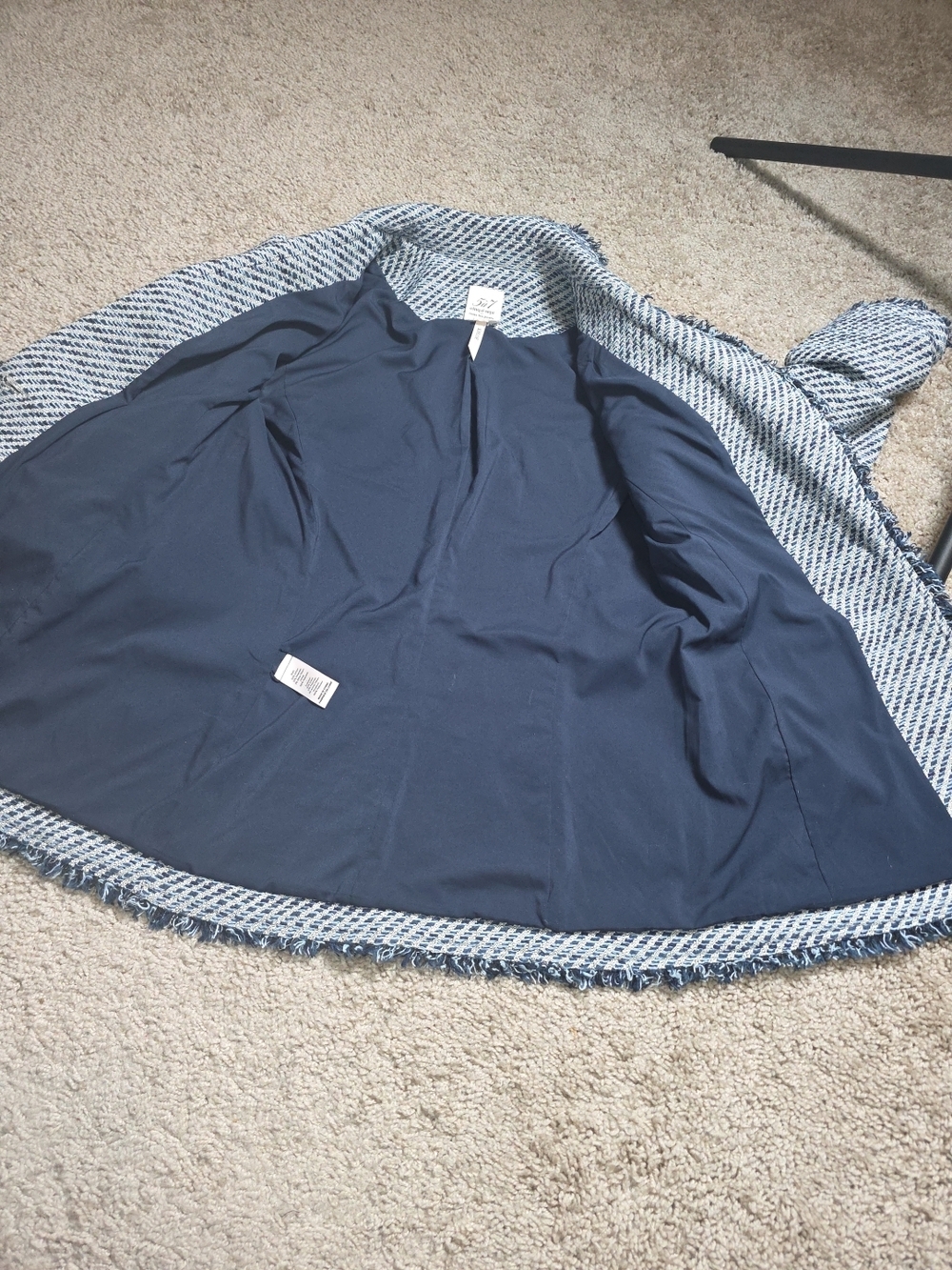Cinq à Sept Noemie Khloe Bouncle Blazer In Navy Multi Sz 0 - Picture 8 of 13